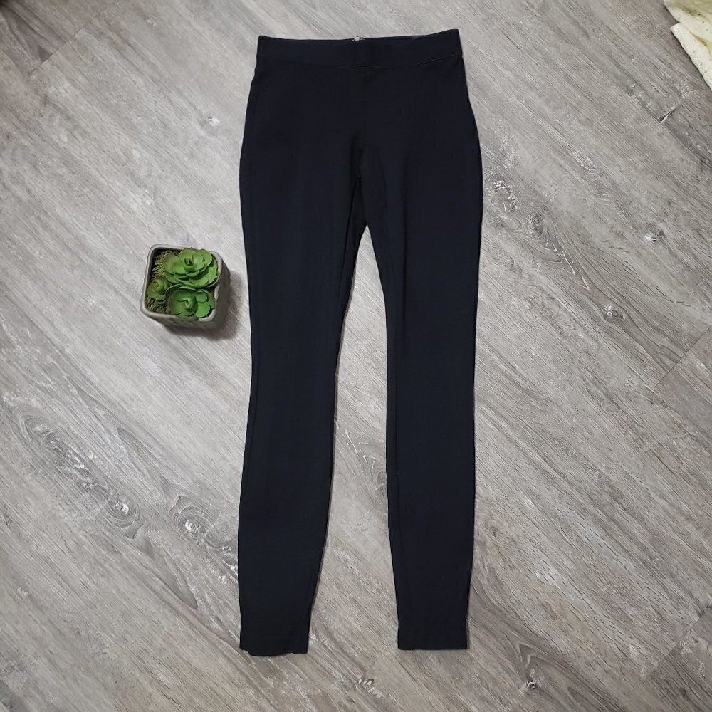 J Crew Pixie Pants Sz 00 Black Ponte Zip Up